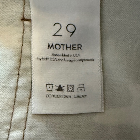 MOTHER Private High-Rise Patch Pocket Straight-Leg Ankle Jeans Camouflage 29 - Picture 9 of 16